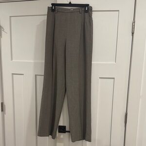 Brooks Brothers 100% Wool High Waisted Pants, Grey, Size 8